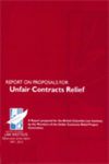 Report on Proposals for Unfair Contracts Relief