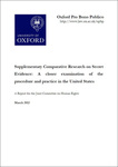 Supplementary Comparative Research on Secret Evidence: A Closer Examination of the Procedure and Practice in the United States (Report for the Joint Committee on Human Rights) by Liora Lazarus