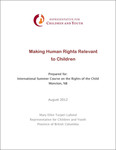 Making Human Rights Relevant to Children by Mary Ellen Turpel-Lafond