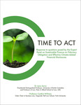 Time to Act: Response to Questions Posed by the Expert Panel on Sustainable Finance on Fiduciary Obligation and Effective Climate-Related Financial Disclosures